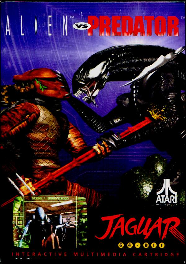 Alien vs. Predator box art for Jaguar
